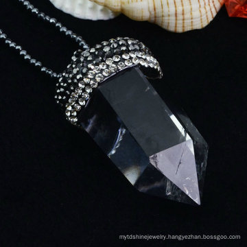 Fashion Multi Size Crystal Point Pendant Jewelry